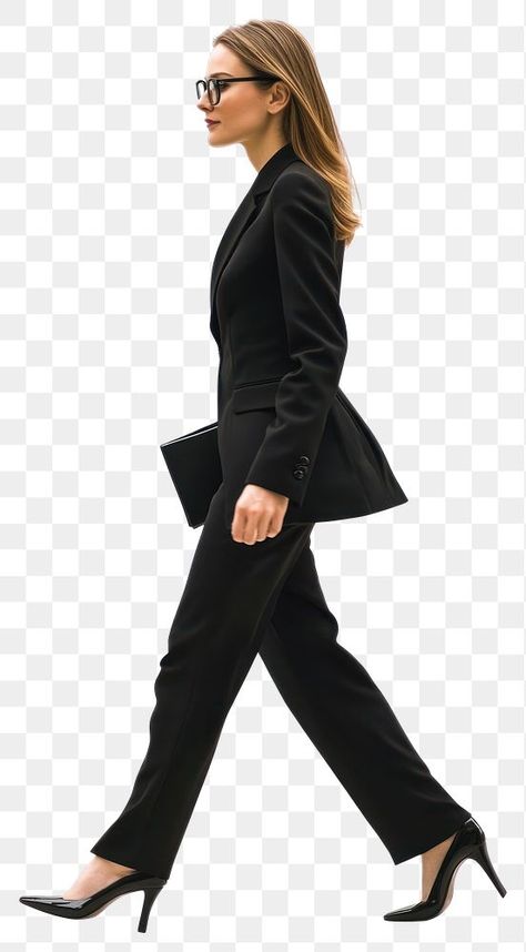 Woman Business Suit, Woman Side View, Office Woman, Walking Women, Executive Woman, Woman Walking, Womens Suits Business, Business Suit, Black High Heels