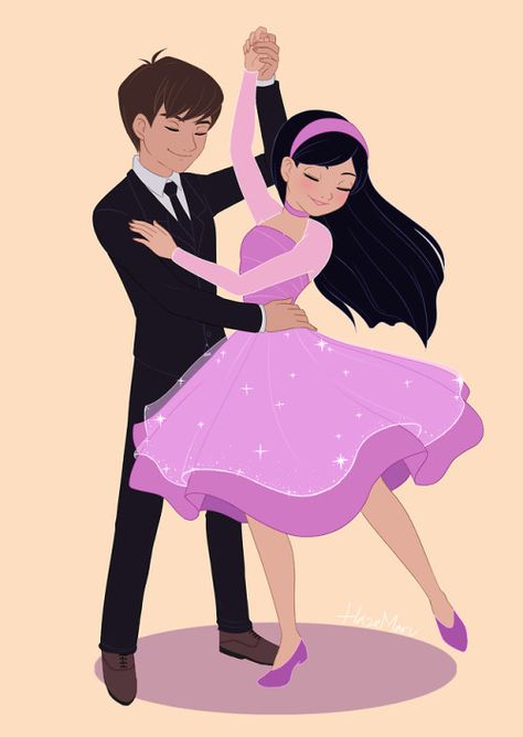 Disney Prom, Violet Parr, Disney Incredibles, Incredibles 2, Cartoon As Anime, Dance Poster, S Photo, Cartoon Girl Drawing, School Dance