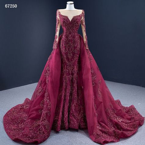 There are discounted prices every day. 100% real photos. Global transportation. Burgundy Evening Gown, Burgundy Formal Dress, Burgundy Evening Dress, Beaded Formal Dress, Red Wedding Dress, Long Sleeve Dress Formal, Long Sleeve Prom, Red Evening Dress, Long Sleeve Evening Dresses