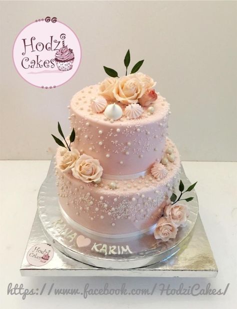 Floral & Elegant Engagement Cake  by Hend Taha-HODZI CAKES Engagement Cakes Elegant, Engagement Cakes Ideas, Engagement Cake Ideas Elegant, Elegant Engagement Cake, Wedding Cake Strawberry, Bundt Cakes Wedding, Nothing Bundt Cakes Wedding, Engagement Cake Images, Engagement Cake Designs