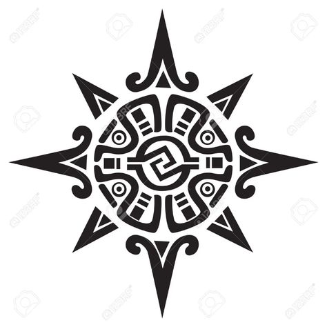 simbolo inca del sol - Buscar con Google Mayan Sun Symbol, Inca Sun Tattoo, Small Mayan Tattoo, Incan Tattoos, Aztec Sun Art, Maya Tattoo Mayan Symbols, Mayan Sun Tattoo, Aztec Sun Tattoo, Eagle Chest Tattoo