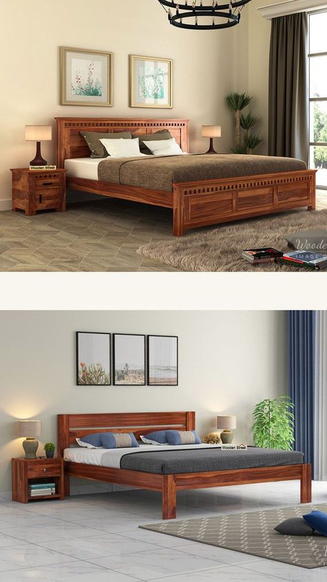 King Size Beds Wooden King Size Bed Modern, Wooden Beds King Size, Wooden Bed And Wardrobe Design, Wooden Bed Ideas Modern, Teak Wood Cot Designs King Size, Simple Cot Designs Bedrooms Beds, Wood Cot Designs Bedrooms Beds, Cots Design Bedrooms, Cot Models Wooden