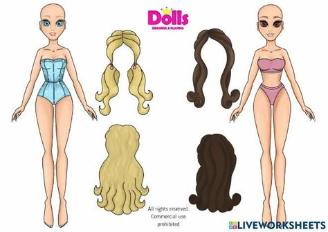 Frozen Paper Dolls, Princess Paper Dolls Printable, Kate Made, Princess Paper Dolls, Free Printable Paper Dolls, Paper Doll Printable Templates, Barbie Printables, Paper Clothes, Barbie Paper Dolls