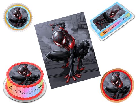 Miles Morales Edible Image Frosting Sheet #23 (70+ sizes) Icing Sheets, Edible Ink, Edible Images, Miles Morales, Cakes Cupcakes, Cartoon Movies, Cupcake Cookies, Food Coloring, Photo Lab