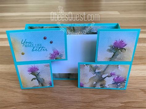 Puzzle Slider Card - Qbees Quest Slider Cards Tutorial, Make A Puzzle, Cards Tutorial, Slider Cards, Action Cards, Fun Folds, Leaf Cards, Stamping Ideas, Designer Series Paper