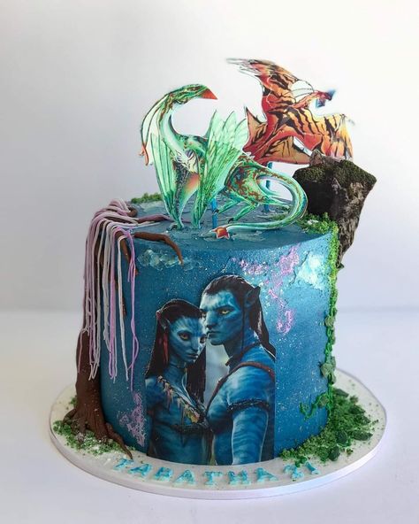 Avatar The Way Of Water Birthday Cake, Avatar The Way Of Water Cake, Avatar Birthday Cakes, Avatar Cake Ideas, Avatar Birthday Cake, Avatar Birthday Party Ideas, Avatar Cake, Cake Animation, Pandora Cake