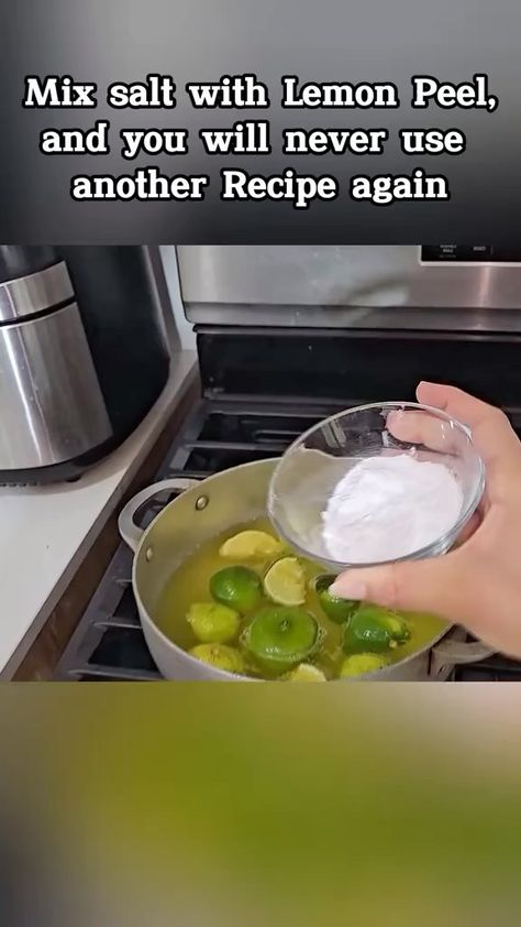 | Follow 👉 @home2tips for more helpful tips like this one! Mix salt with Lemon Peel, and you will never use another Recipe again. #HomeTips … | Instagram Lemon And Baking Soda Cleaning, Lemon Cleaning Hacks, Home Made Cleaning Solutions, Lemon Peel Cleaner, Lemon Cleaner Diy, Lemon Peel Uses, Clean House Tips, Lemon Hacks, Diy Natural Detergent