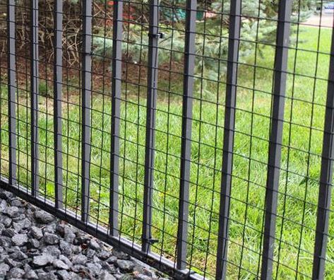 Dog Escaping? Jumping Your Fence? Digging Under It? - We Can Help - Purrfect Fence Dog Digging, Backyard Goals, Wood Picket Fence, Dog Barrier, Fence Pickets, Pet Barrier, Dog Pen, Types Of Fences, Wrought Iron Fences