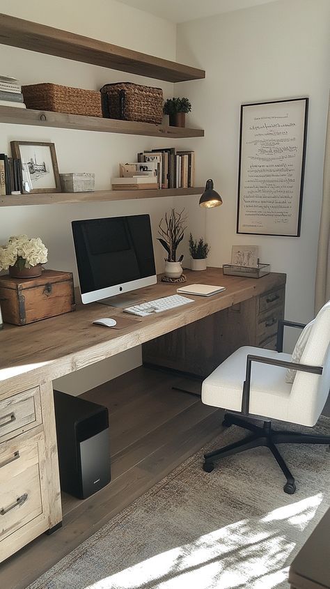 Stylish Tips, Guest Room Office, Scrapbook Room, Office Guest Room, Office Layout, Office Inspo, Professional Style, Small Home Office, Craft Room Office