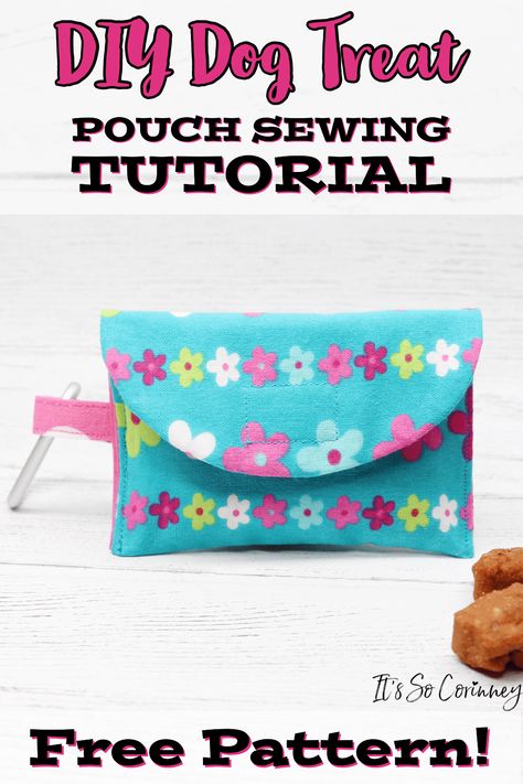 Poop Bag Holder Diy, Dog Poop Bag Holder Diy, Dog Sewing Patterns, Dog Treat Bag, Dog Treat Pouch, Dog Poop Bag Holder, Dog Training Treats, Pouch Diy, Pouch Sewing