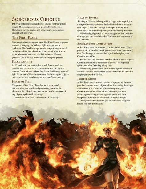 5e Sorcerer Homebrew, Dnd 5e Homebrew Sorcerer Origin, Homebrew Sorcerer Origins, Dnd Fire Sorcerer, Dnd 5e Homebrew Subclasses Sorcerer, Flame Sorcerer, Sorcerer Subclass 5e, Elementals Dnd, Sorcerer Origins