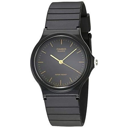 Casio MQ24 Men's Black Resin Band Black White or Gold Dial Casual Analog Watch (MQ-24-1E) Model: MQ24-1E MRSP: 21.95 Condition: 100% Authentic & Brand New Packaging: Casio Box, Instructions, & Warranty Warranty Type: 1 Year by Casio The basic black-and-gold design of the Casio Men's Analog Watch makes it a simple, versatile timepiece great for everyday wear. The watch is constructed with a resin case, a black stationary resin bezel, and a comfortable black rubber bracelet with an adjustable buck Casio Mq24, Black Stationary, Resin Watch, Bluetooth Watch, Resin Case, Amazon Clothing, Rubber Bracelets, Best Watches For Men, Black Resin