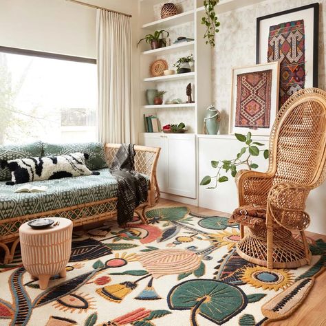 Justina Blakeney, Multi Rug, Happy House, Living Room Inspo, A Living Room, Design Case, My New Room, Decoration Design, Design Interior