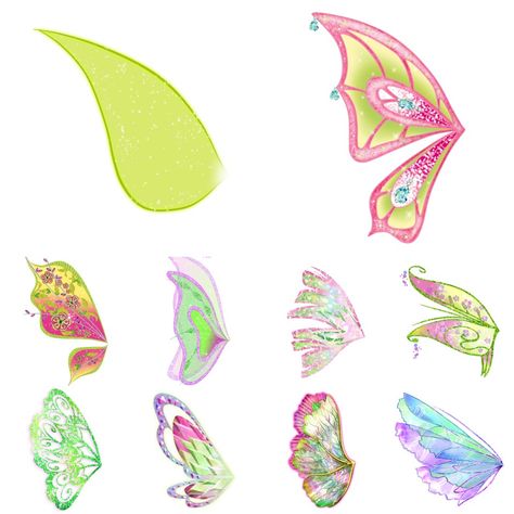 Winx Club Wings Tattoo, Flora Enchantix Wings, Winx Club Wings, Winx Club Tattoo, Winx Wings, Winx Club Flora, Winx Cosplay, Winx Aesthetic, Winx Flora