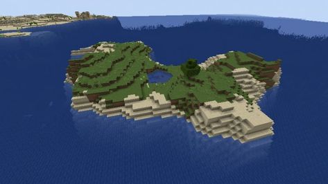 Minecraft Survival Island Seeds 1.16.5 Minecraft Water Temple, Minecraft Island Seeds, Minecraft Survival Island, Minecraft Island, Survival Island, Desert Temple, Minecraft Seeds, Big Turtle, Island Survival