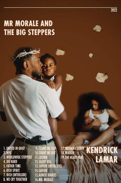 Kendrick Lamar Album Cover, Kendrick Lamar Art, Kendrick Lamar Album, Mr Morale, Cool Album Covers, Big Wall Art, Music Poster Design, Vintage Poster Design, Rap Wallpaper