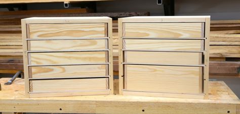 Drawer Plans, Small Cabinet With Drawers, Building Drawers, Pallet Deck Diy, Tool Drawers, Cabinet With Drawers, Diy Drawers, Woodworking Magazine, Learn Woodworking