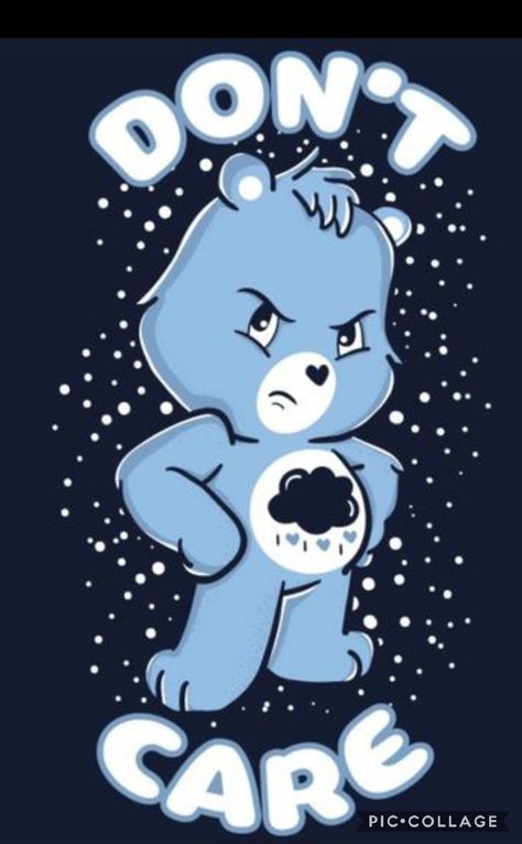 Dare Bears, Dont Care Bear, Angry Pictures, 80s Wallpaper, Inspirational Friend Quotes, Grumpy Care Bear, Care Bear Tattoos, Care Bear Party, Old Cartoon Shows