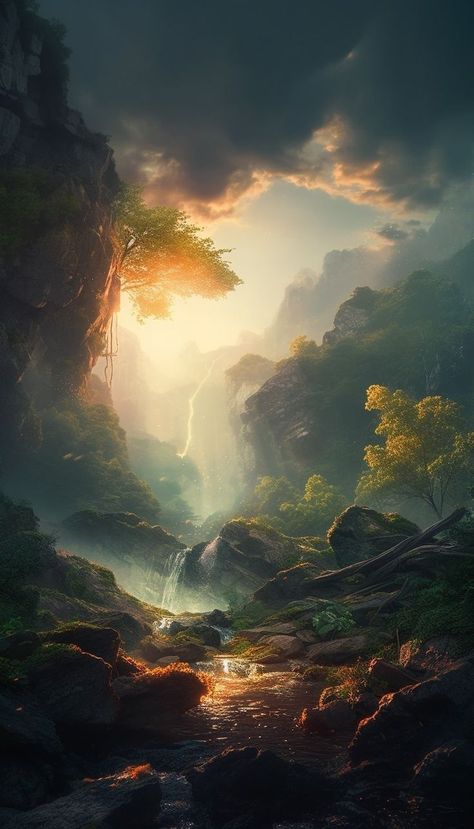 Nature Asthetics, Latest Background, Photography Inspiration Nature, Waterfall Photography, Best Background Images, Autumn Scenery, Cool Wallpapers Art, Landscape Scenery, Fantasy Art Landscapes