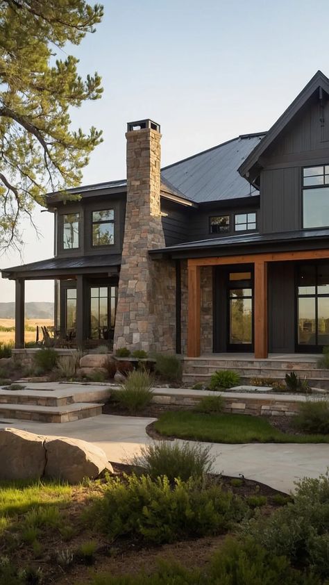 Discover 17 Modern Ranch House Inspirations That Redefine Comfort - Cheerful Talks Modern Ranch Style Homes, Ranch Style Decor, Ranch House Floor Plans, Ranch Houses, Modern Farmhouse Ranch, Modern Ranch House, Ranch House Designs, Ranch House Decor, Open Floor Plans