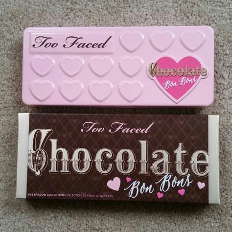 Too Faced Chocolate Bon Bons palette! Too Faced Chocolate Bon Bons, Chocolate Bon Bons, Too Faced Chocolate, Eyeshadow Collection, Makeup Product, Too Faced Makeup, Makeup Essentials, Too Faced, Makeup Brushes