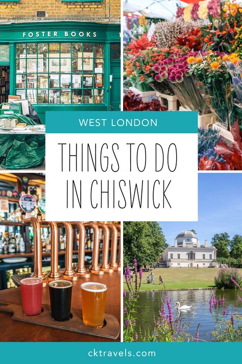 Epic things to do in Chiswick, London, UK including the best pubs, park, gardens, markets, cafes and more in this affluent west London neighbourhood Central London Map, Chiswick Park, Chiswick London, London 2023, London Neighborhoods, London Holiday, 2023 Mood, Uk Summer, Day Trips From London