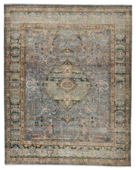 Someplace In Time SPT13 Luxury Rug | Roger + Chris Fringe Rugs, Jaipur Living, Custom Sofa, Luxury Rug, Nebraska Furniture Mart, Slate Blue, Hand Spun Wool, Home Rugs, Shopping Trip