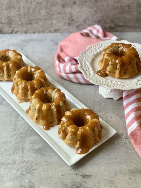 Figgy Pudding Recipe: Mini Bundt Cakes with Caramel Sauce Cakes With Caramel, Figgy Pudding Recipe, Fig Pudding, Figgy Pudding, Mini Bundt, Caramel Drizzle, Mini Bundt Cakes, Fig Recipes, Bundt Cake Pan