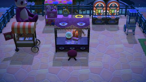 Pokemon Fortune Teller, Acnh Katrina Fortune, Fortune Teller Shop, Animal Crossing Fortune Teller Stall, Acnh Fortune Teller Room, Fortune Teller, Stall Designs, Animal Crossing Game, Game Item