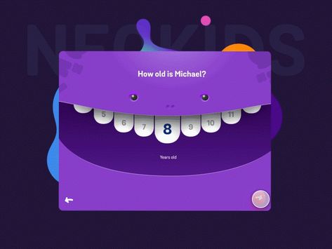 Neokids dribbble 2 Kids App Design, Application Ui Design, Ui Animation, Ux Design Inspiration, Game Interface, Ui Design Inspiration, Kids App, App Ui Design, User Interface Design