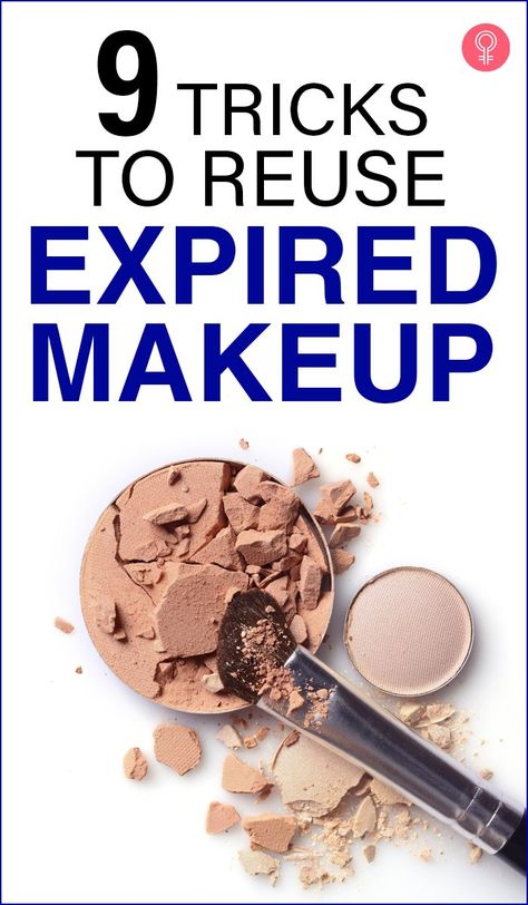 9 Tricks To Reuse Expired Makeup : why should you regularly change your makeup and not use it? You must remember that you should avoid reusing the makeup if it causes you itching or any other issues. Here are nine ways in which you can reuse your expired makeup. #makeup #makeuptips #makeuphacks #expiredmakeup Expired Makeup What To Do With, Crafts Using Old Makeup, Old Eyeshadow Uses, Crafts Using Old Eyeshadow, Old Lipstick Reuse, Reuse Canvas, Recycle Makeup, Fluffy Eyebrows, Makeup Repair