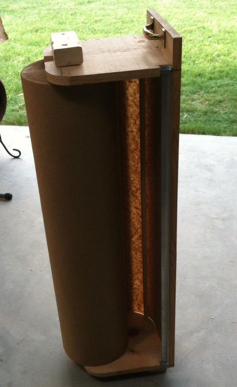 DIY Butcher Paper Holder/Cutter | Smoking Meat Forums - The Best Smoking Meat Forum On Earth! Butcher Paper, Roll Holder, Paper Roll, Kraft Paper, Paper Goods, Paper Holder, Diy Paper, On Earth, Kitchens