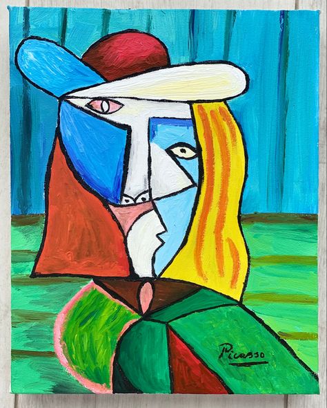 Picasso Paintings Cubism, Famous Abstract Paintings Pablo Picasso, Picasso Paintings Abstract Art, Piccaso Paintings, Pablo Picasso Cubism, Cubism Picasso, Ivan Cruz, Mosaic Art Supplies, Cubist Portraits