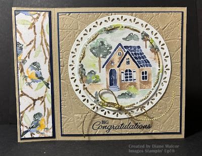 MyDiane Designs: Spotlight on Love, Stampin' Up!, Special Moments, Spotlight on Nature, Stone, Rings of Love Thoughtful Expressions, Stampin Up Valentine Cards, House Cards, Housewarming Card, New Home Cards, Nature Card, Love Stamps, Beautiful Cards, Su Cards