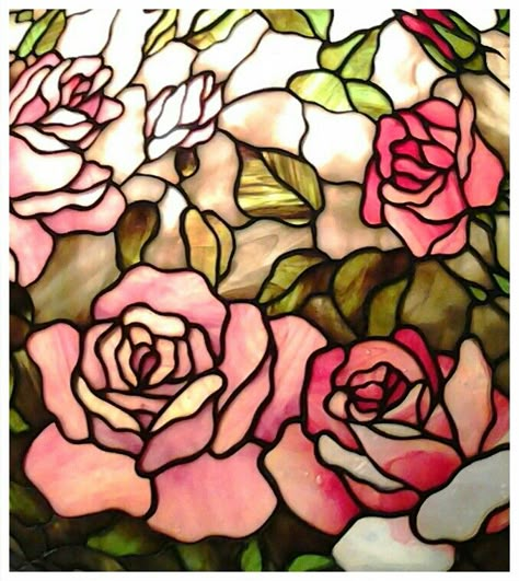 Stained glass rose lamp detail - Maresh Rose Glass Painting, Rose Stained Glass Window, Pink Stained Glass, Rose Stained Glass Pattern, Mosaic Candle, Stained Glass Rose, Glass Painting Patterns, Glass Painting Designs, Stained Glass Paint