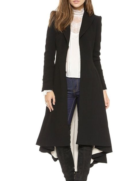 Regular Slim Fall Women's Overcoat Office Wear Plus Size, Victorian Fashion Women, Long Wool Coat Women, Woolen Coat Woman, Mode Costume, Period Clothing, Slim Fit Blazer, Long Overcoat, Tas Fashion