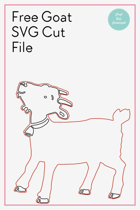 Free Goat SVG Cut File - Craft with Cartwright Goat Svg, Mirror Coasters, Cute Goats, Canvas Gift, Laser Cut Files, Silhouette Machine, Svg Free Files, Free Svg, Svg Cuts