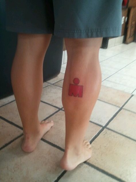 Ironman tatoo Ironman Triathlon Tattoo, Ironman Tattoo, Triathlon Tattoo, Iron Man Tattoo, Half Ironman, Ironman Triathlon, Bars For Home, Triathlon, Maple Leaf Tattoo