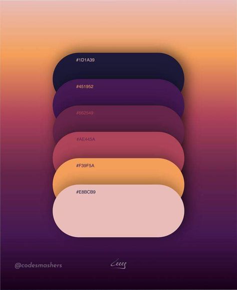 Desain Ux, Flat Color Palette, Gradient Color Design, Ui Color, Website Color Palette, Color Design Inspiration, Hex Color Palette, Color Palette Challenge, Color Schemes Colour Palettes