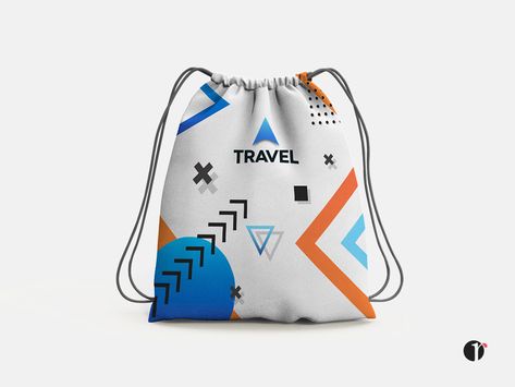 Drawstring Bag by maharani muhaimin Drawstring Bag Design Ideas, Sporty Drawstring School Bags, Drawstring Bag Packaging, Trendy Drawstring Travel Bag, Danielle Evans, Satin Drawstring Bag, Socks Ideas, Social Thinking, Bag Mockup