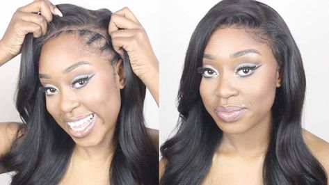 2 Types Of Lace Hair Wig: Lace Frontal And Lace Closure - LIFESTYLE - Fashion Potluck Hair Types Men, Wig Tutorial, Hairstyles Wigs, Cheap Human Hair, Frontal Hairstyles, Lace Hair, Hair Life, Frontal Wig, Long Straight Hair