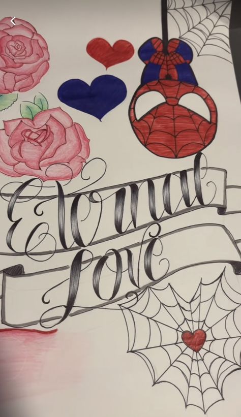 Spider Man Love Letter, Spiderman Love Letter, Love Chicano Art, Gangsta Sketch, Old School Drawings Cholo Love Easy, Chicano Love Drawings, Drawing Ideas Spiderman, Old School Love Letters Drawings, Chicano Art Drawings Sketches