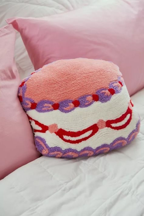 Home Décor | Apartment + Room Décor | Urban Outfitters Cake Pillow, Delish Cakes, Melbourne Apartment, Home Cake, Tufted Pillow, Urban Outfitters Home, Uo Home, Garden Pillows, Pink Fits