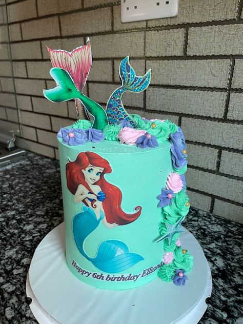 Aerial Birthday Cake, Disney Princess Cake, Mermaid Cakes, Princess Cake, Pink Cherry, Princess Birthday Party, Princess Birthday, 5th Birthday, Bday Party