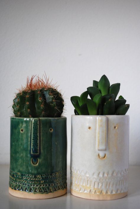 https://www.etsy.com/listing/117726608/little-succulent-or-cacti-pot-in-semi?utm_source=OpenGraph&utm_medium=PageTools&utm_campaign=Share Plants Are Friends, Cactus Pot, Cactus Y Suculentas, Cactus And Succulents, Cacti And Succulents, Plant Life, Indoor Garden, Planting Succulents, Container Gardening