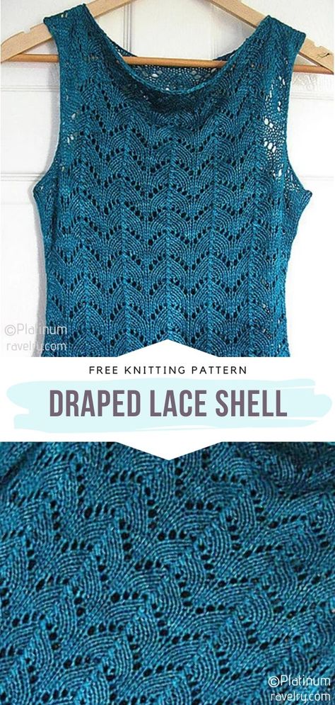 Knit Top Pattern Free, Lace Top Patterns, Free Knitting Patterns For Women, Summer Knitting Patterns, Knit Top Patterns, Summer Knit Tops, Lacy Tops, Lace Knitting Patterns, Free Knitting Patterns