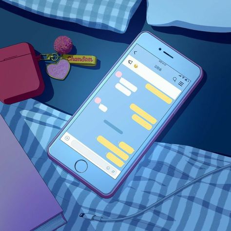 Phones In Anime, Desk Anime, Phone Anime, Iphone Life Hacks, Props Art, Iphone Obsession, Wallpaper Animes, Cute Simple Wallpapers, Ghibli Art