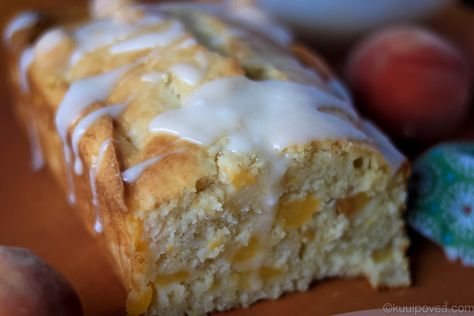 Newfoundland Recipes, Peach Bread, Cream Bread, Scoop Of Ice Cream, Buckwheat Cake, Peach Recipes, Summer Cake, Tummy Yummy, Rock Recipes