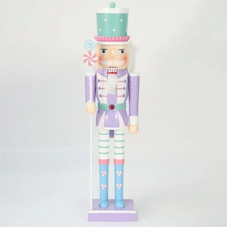 Please kindly noted that this item is sold by Soarian from Joybuy marketplace.Description This nutcracker statue is exquisite and realistic, and is shaped into a lovely appearance. The classic Christmas nutcracker appearance design makes it conform to the Xmas theme. This nutcracker ornament will be an excellent ornament to create the Christmas atmosphere. Features - Color: Violet -Material:Wood - Size: 38.00X8.50X7.50cm/14.93X3.34X2.95in - Designed to be a fun and unique nutcracker decoration, Wood Nutcracker, Christmas Nutcrackers, Wooden Nutcracker, Xmas Theme, Nutcracker Ornaments, Christmas Atmosphere, Color Violet, Nutcracker Christmas, Wood Sizes