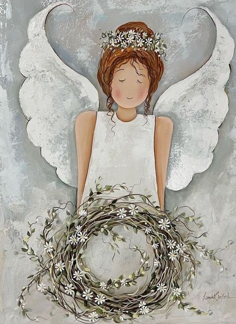 Angel Face Drawing, Christ Centered Christmas Decorations, Angel Wings Painting, Watercolor Angel, Watercolor Pencil Art, Beach Art Painting, Angels Beauty, Angel Feathers, Angel Artwork